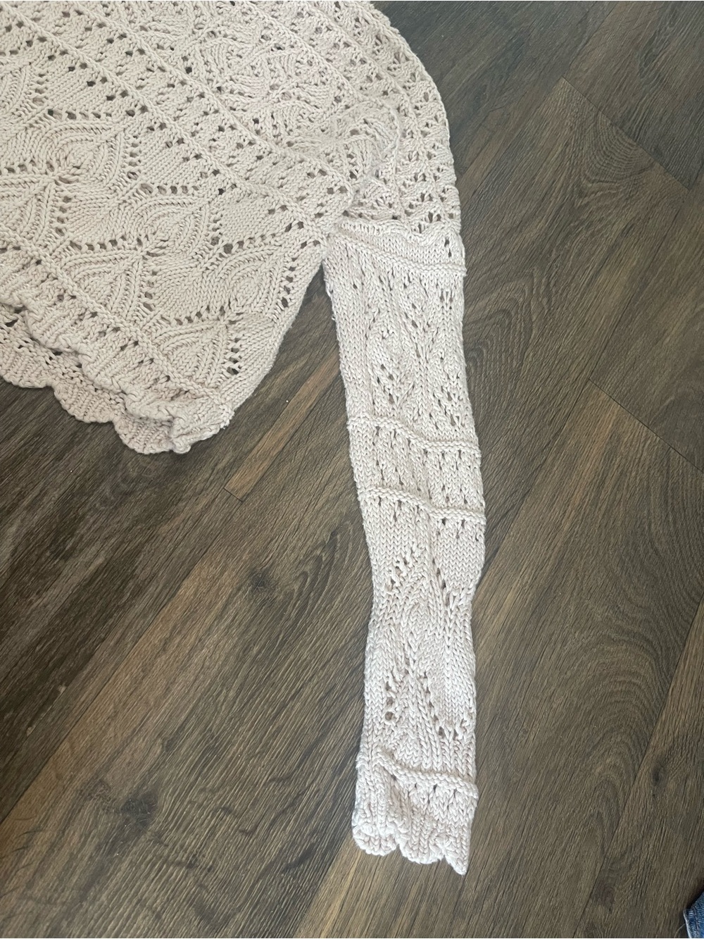 Garnet Hill 100% Organic Cotton Crochet Knit - Picture 9 of 16